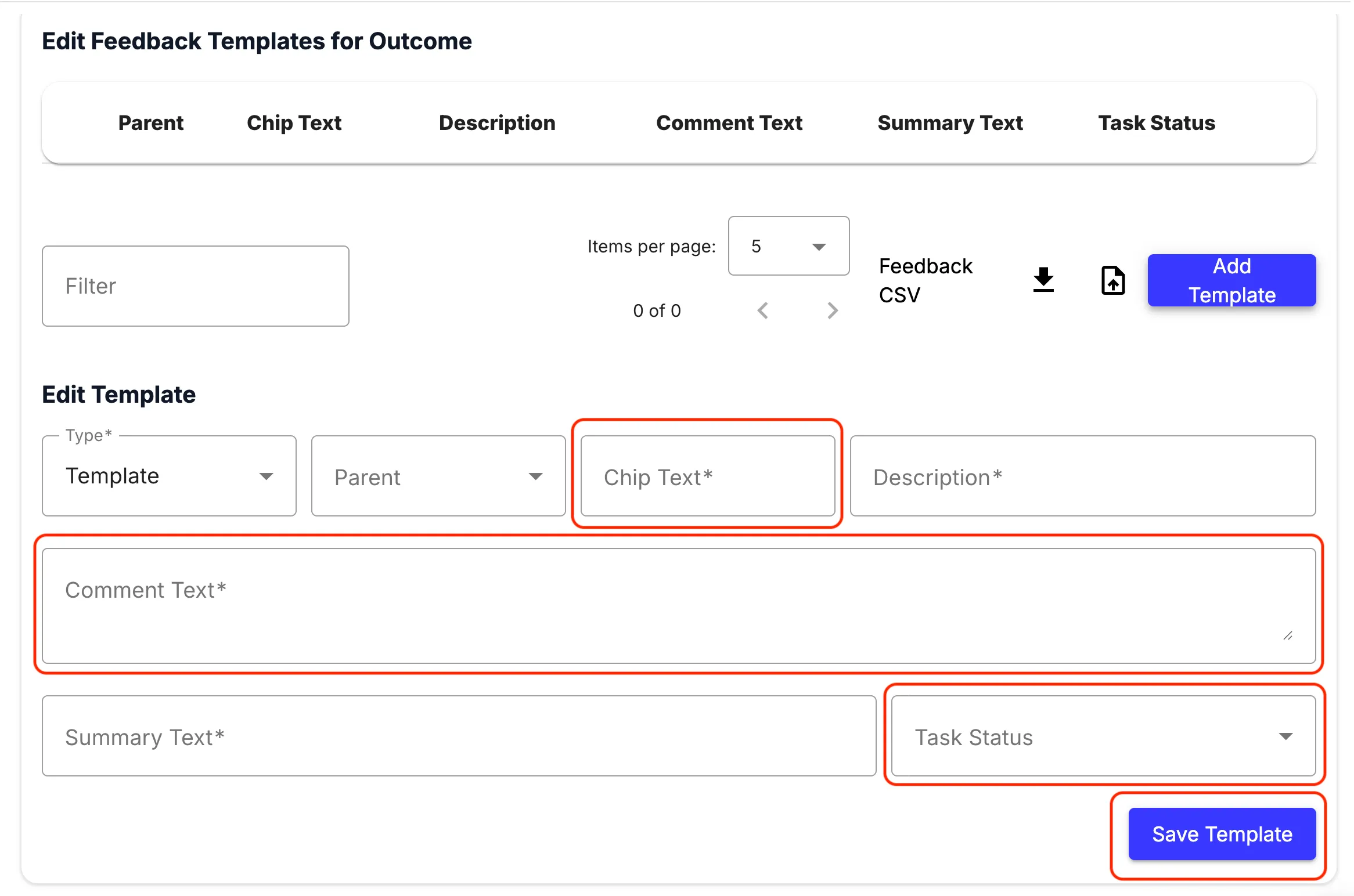 task details